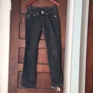 Women’s 27 True Religion black jean